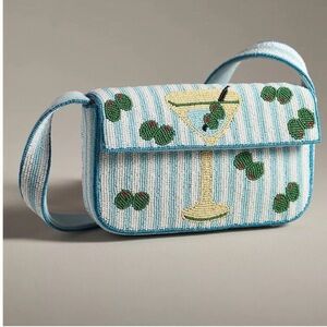 Anthropologie The Fiona Beaded Bag Food & Drink Edition- Martini Bag